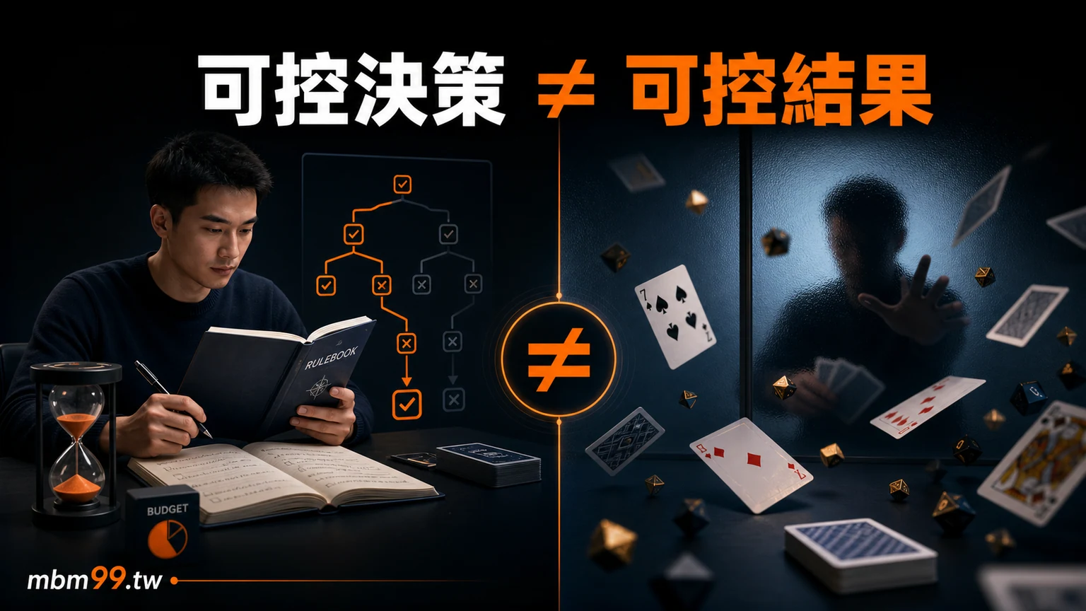棋牌新手規則查核與決策筆記流程示意圖